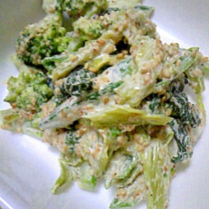 残り野菜で～マヨごまサラダ～